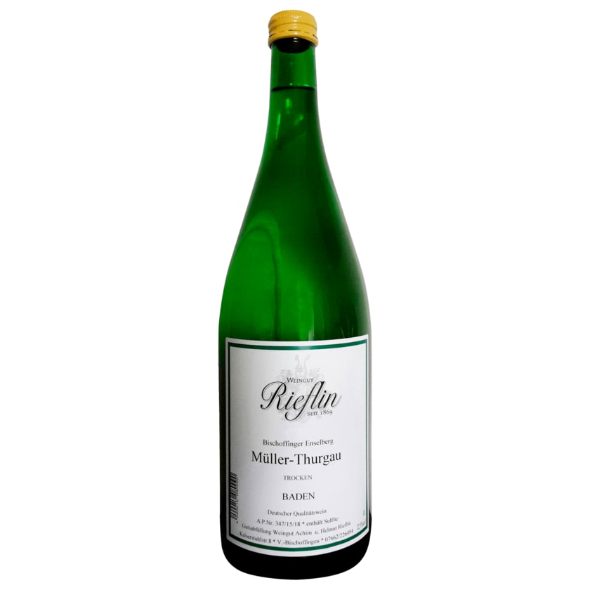 Rieflin Weißwein Müller-Thurgau Qualitätswein trocken 1l